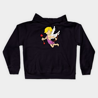 Retro Vintage Grunge Valentine's Day Cupid Kids Hoodie